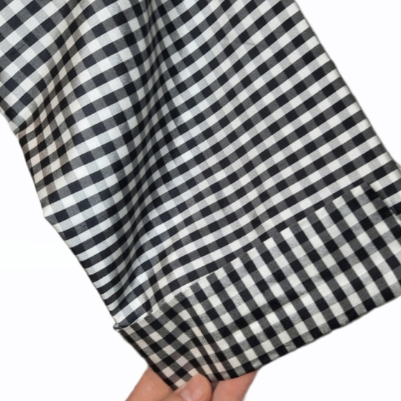 🎉🎉Host Pick🎉🎉 🌸4/$30🌸 NWOT MANTIES vintage checkered silk blazer - Picture 5 of 9